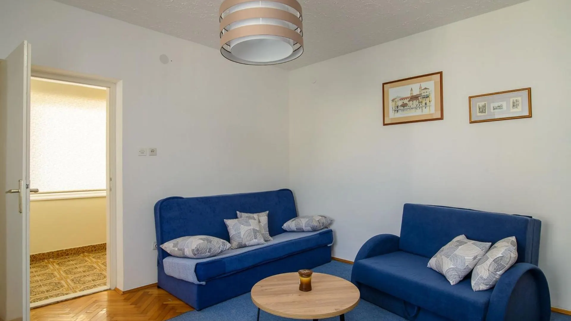 Modern Apartment Near Trogir Beach With Sea View Terrace And Lounge Area